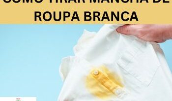 Como tirar manchas de Roupa Branca