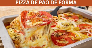 PIZZA DE PÃO DE FORMA