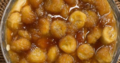 doce de banana caseiro