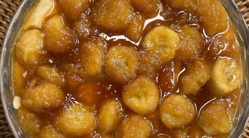 doce de banana caseiro